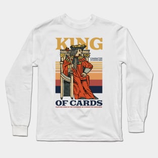 Vintage Character of Playing Card King of Cards Long Sleeve T-Shirt